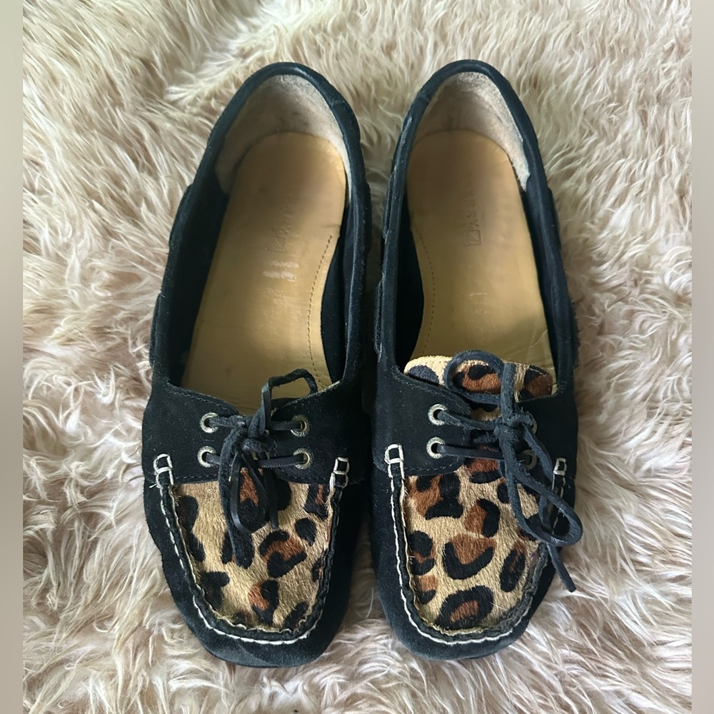 Sperry Leopard Boat Shoes